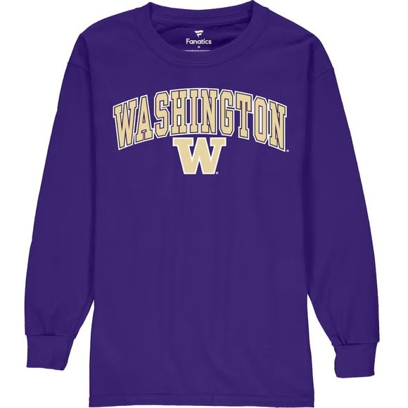 Fanatics Other - Youth Large 14-16 - Washington Huskies Shirt Long Sleeve Fanatics Branded Purple